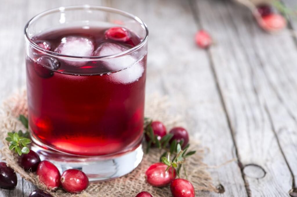 cranberry juice. 